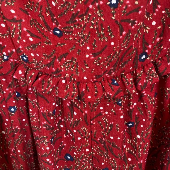 NWT Umgee Can't Get Over You Wine Red Babydoll Top - Picture 8 of 8